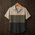 Mens Button Up Cotton Half Sleeve Shirt TTMBUS463 - Multi Color