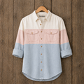 Mens Button Up Cotton Full Sleeve Shirt TTMBUS479 - Multi Color