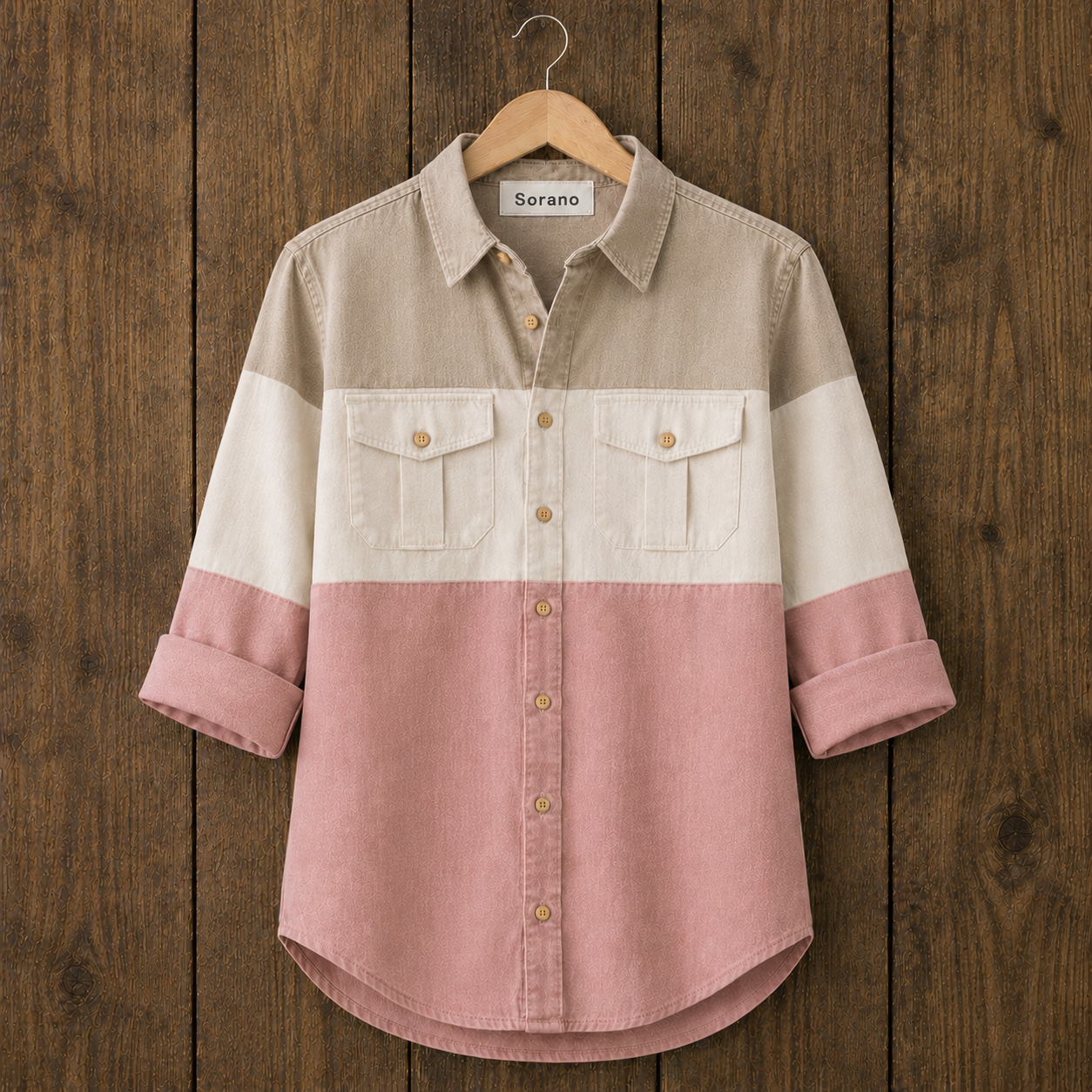 Mens Button Up Cotton Full Sleeve Shirt TTMBUS367 - Multi Color