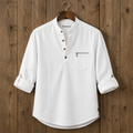 Mens Short Cotton Full Sleeve Kurta TTMSK111 - White