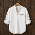 Mens Short Cotton Full Sleeve Kurta TTMSK131 - White
