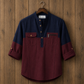 Mens Short Cotton Full Sleeve Shirt TTMSK138 - Multi
